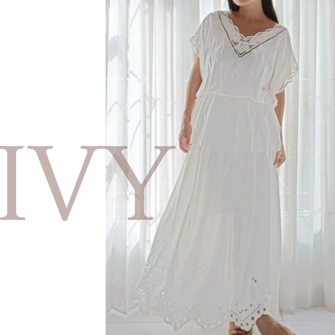 CINDY Skirt White│XS,S,M,L,XL Pre-order 14days