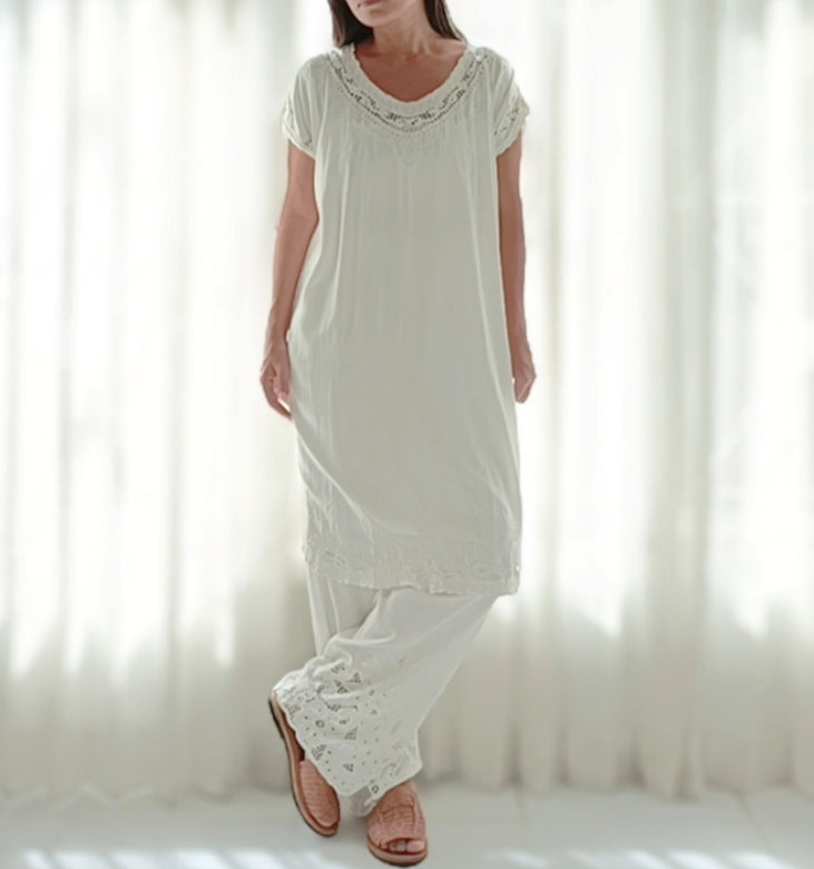 CINDY Dress White│Onesize Pre-order 14days