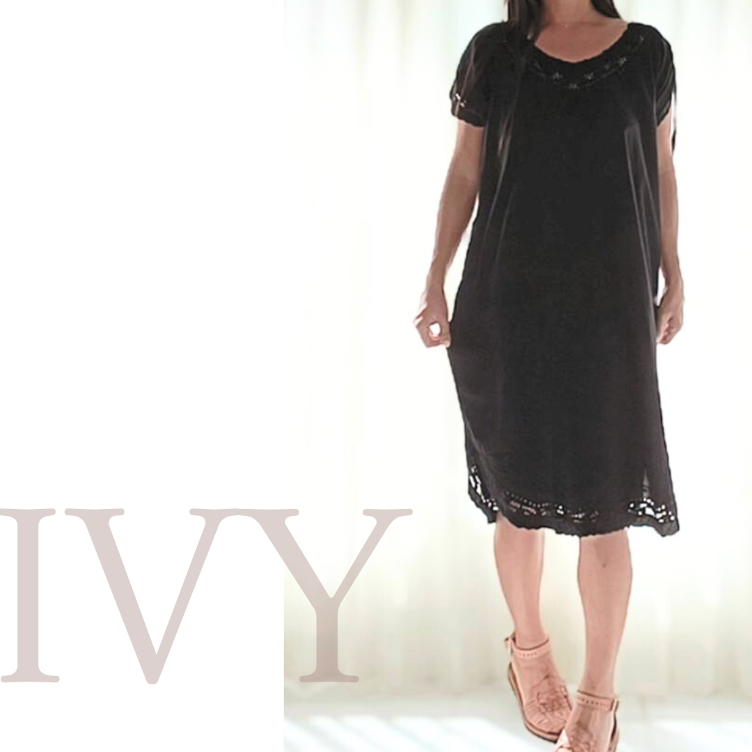 CINDY Dress Black│Onesize Pre-order 14days